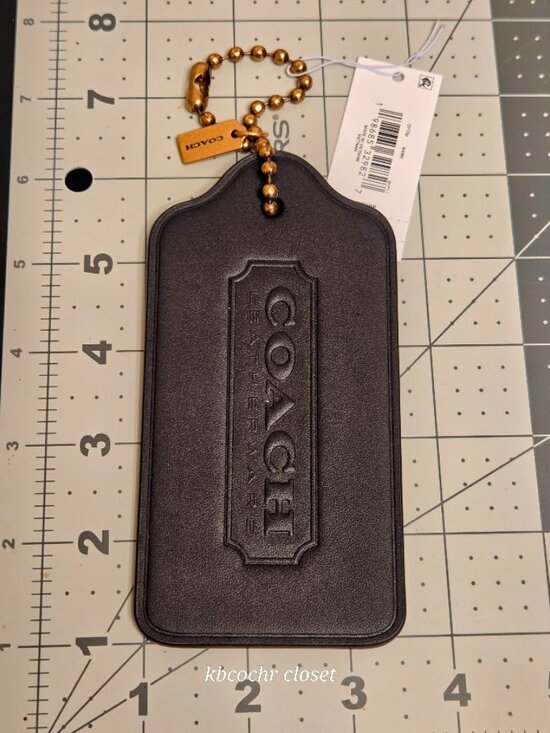Coach Accessories - Coach Black Oversized Hangtag Bag Charm CFT59